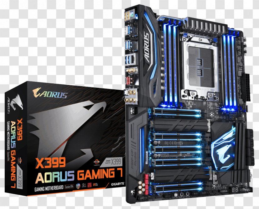 Gigabyte X399 AORUS Gaming 7 - Technology - 1.0MotherboardATXSocket TR4AMD X399Socket TR4 GAMING 7Gigabyte ATX MotherboardOthers Transparent PNG