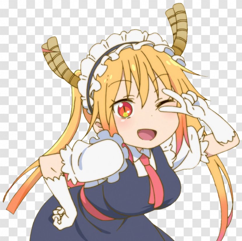 Miss Kobayashi's Dragon Maid Haruko Haruhara YouTube - Cartoon - Heart Transparent PNG