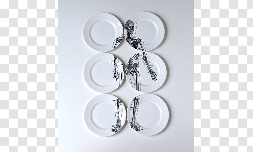 Plate Tableware Human Skeleton Bone China - Ceramic - Chinese Bones Transparent PNG