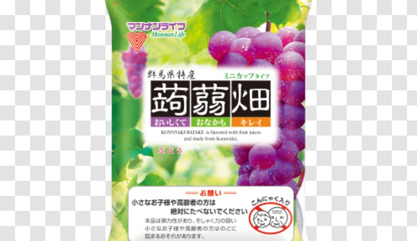 Gelatin Dessert Konjac MannanLife Juice こんにゃくゼリー - Japan - Grape Jelly Transparent PNG
