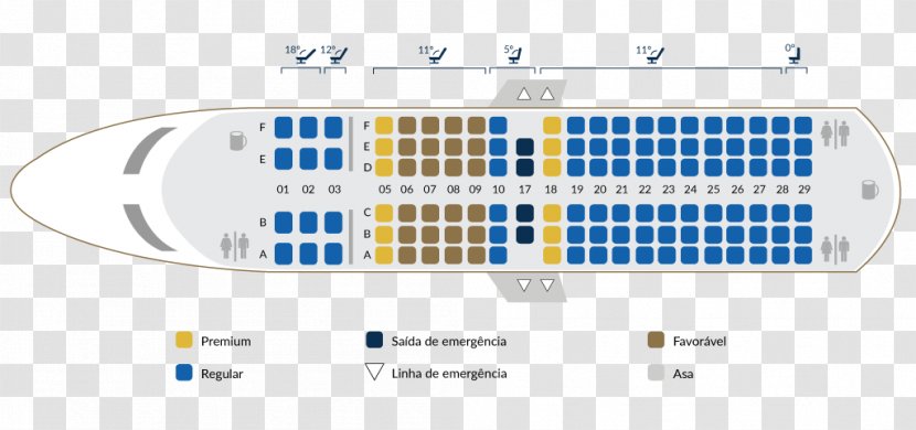 Boeing 737 Aircraft Seat Map Airplane - Nautical Mile Transparent PNG