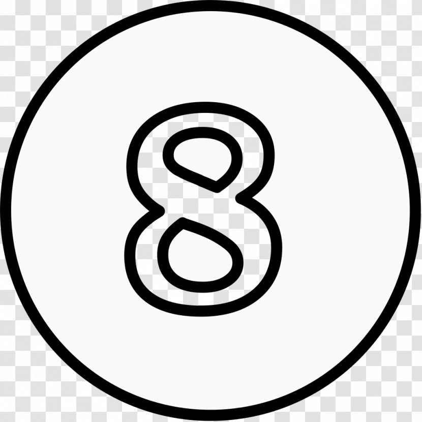 Circle White Number Clip Art - Symbol Transparent PNG