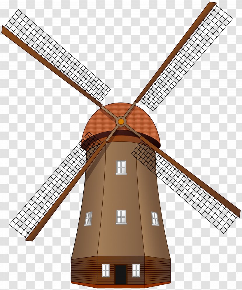 Windmill Clip Art - Wind Turbine - WREATH WATERCOLOR Transparent PNG