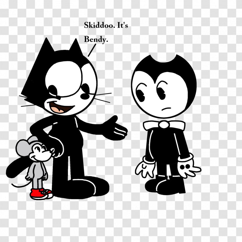 Felix The Cat Bendy And Ink Machine Mickey Mouse Cartoon - Mammal Transparent PNG