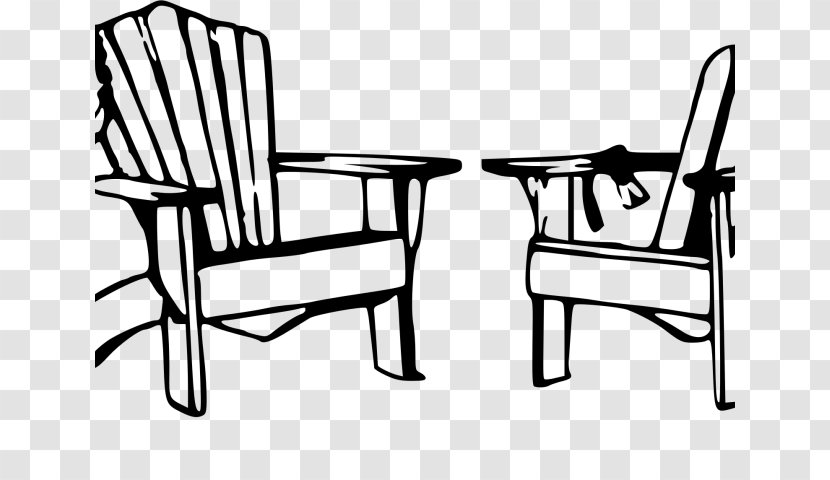 Clip Art Deckchair Vector Graphics - Outdoor Table - Relaxing Frame Cane Chairs Transparent PNG