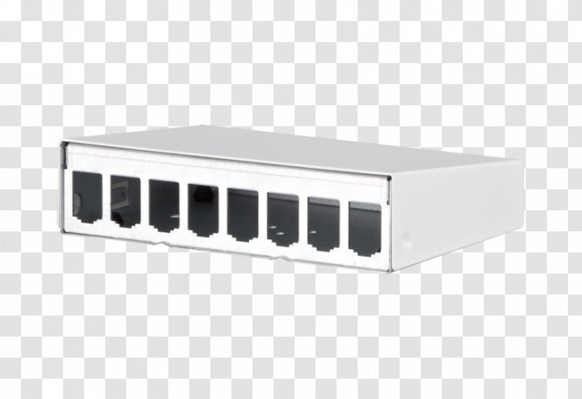Patch Panels Computer Port Category 6 Cable Network Switch - Registered Jack - Surface-mount Technology Transparent PNG
