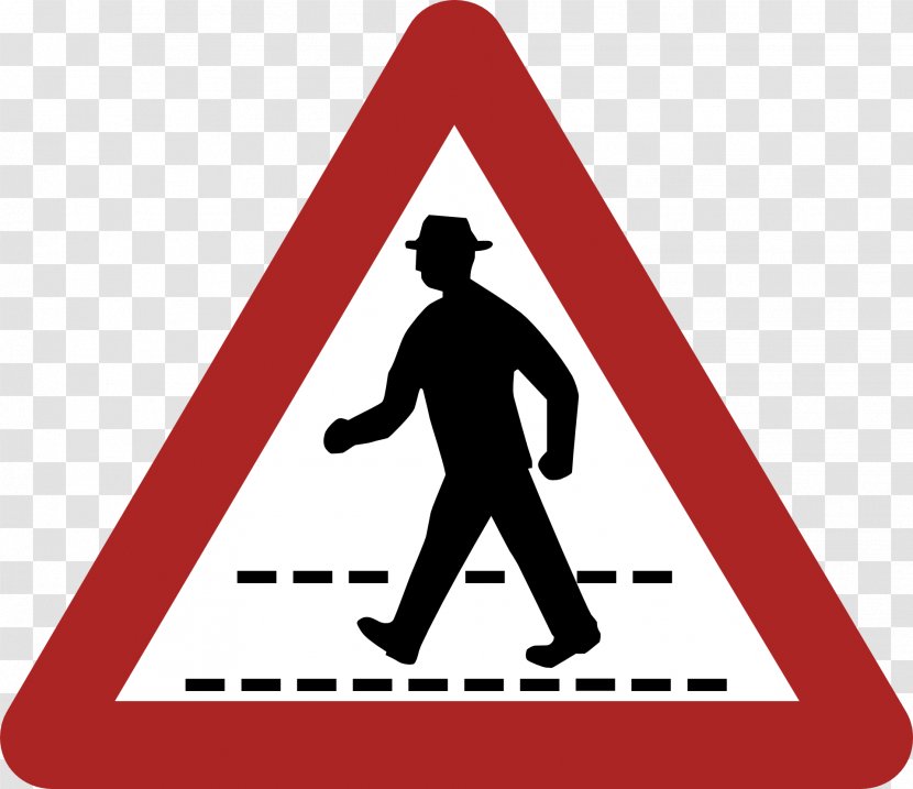 Traffic Sign Pedestrian Road Signs In Nepal - Signage Transparent PNG