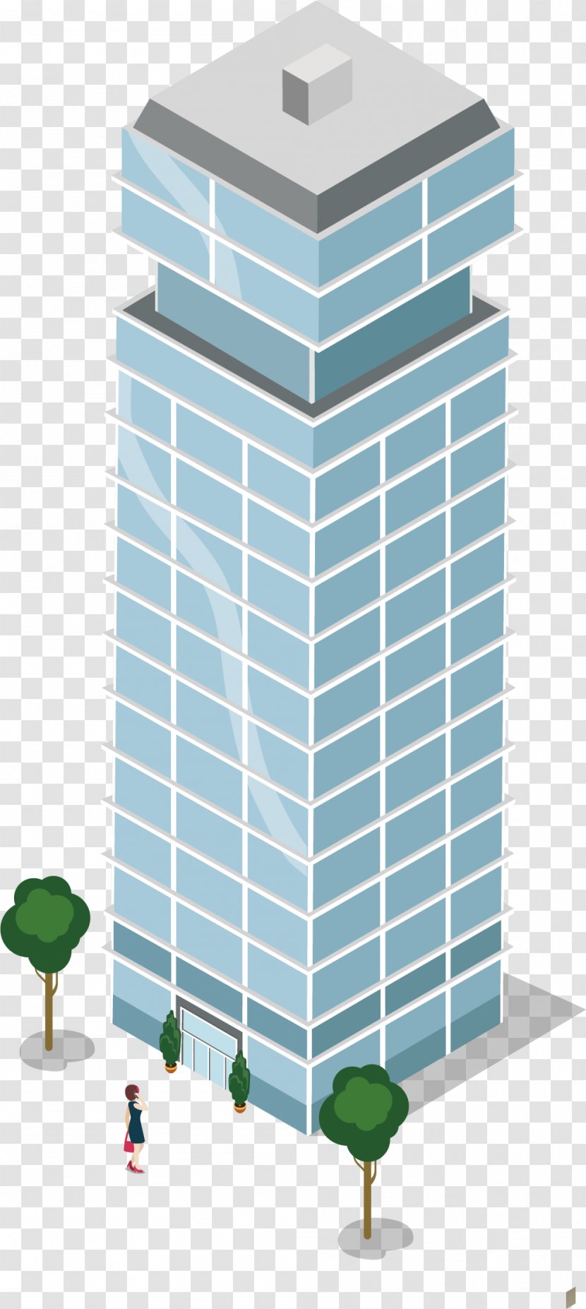 Building Euclidean Vector - House - Green Tree Transparent PNG