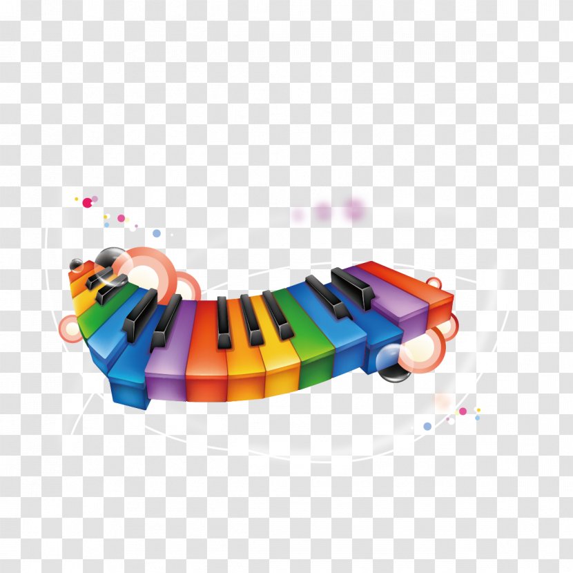 Musical Note Piano Musician - Watercolor - Color Cartoon Transparent PNG