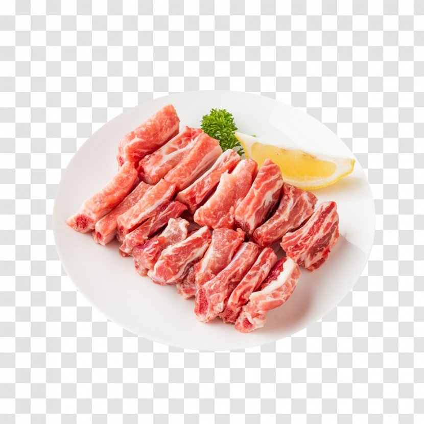 Spare Ribs Domestic Pig Pork - Flower - Product Material Orange Rib Row Transparent PNG