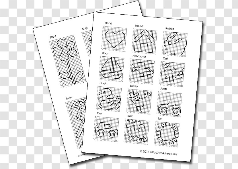 Drawing Paper Mathematics Worksheet - Black And White Transparent PNG