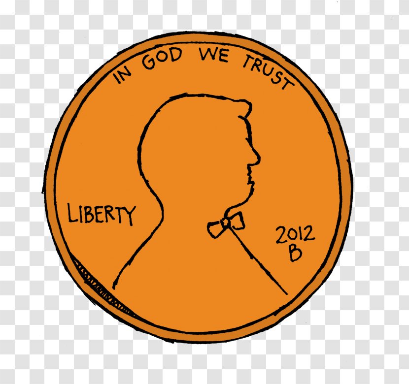 Penny Cent Coin Clip Art - Orange Transparent PNG