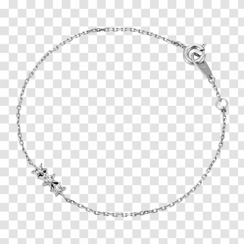 Bracelet Jewellery Necklace Silver Anklet - Human Body - Star Pendant Transparent PNG