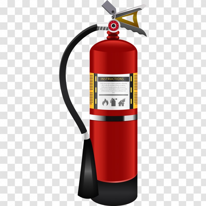 Conflagration Fire Extinguisher Protection Euclidean Vector - Red Fighting Equipment Transparent PNG