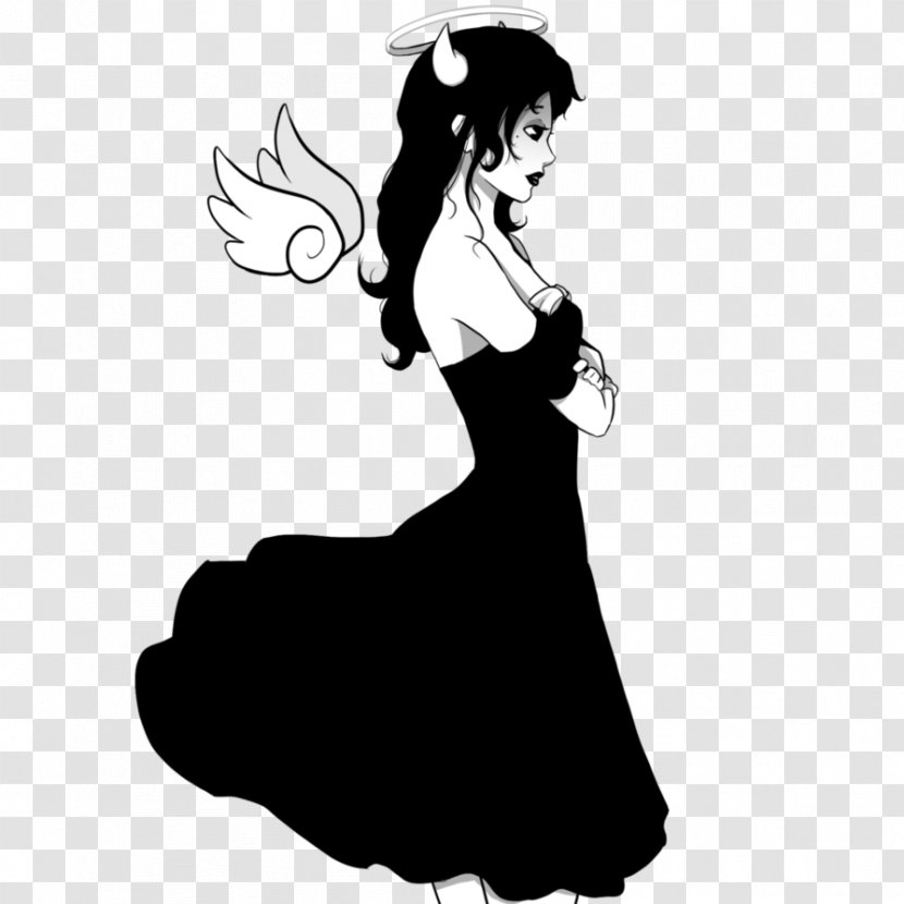 Drawing DeviantArt - Heart - Beautiful Silhouette Transparent PNG