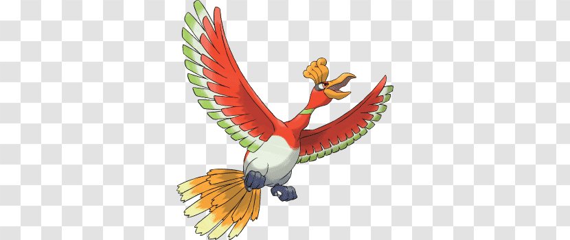Pokémon Gold And Silver Red Blue Crystal HeartGold SoulSilver - Pok%c3%a9mon Trading Card Game - Ho-Oh Transparent PNG