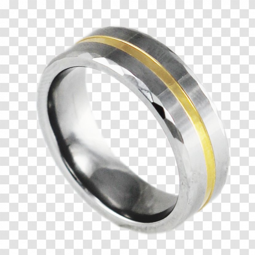 Wedding Ring Jewellery Silver Tungsten Transparent PNG