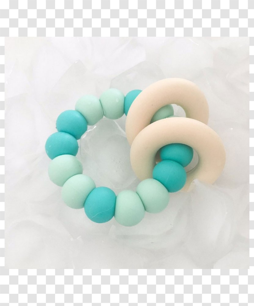 Teether Guma Silicone Turquoise Hair Tie - Gummi Worm Day Transparent PNG