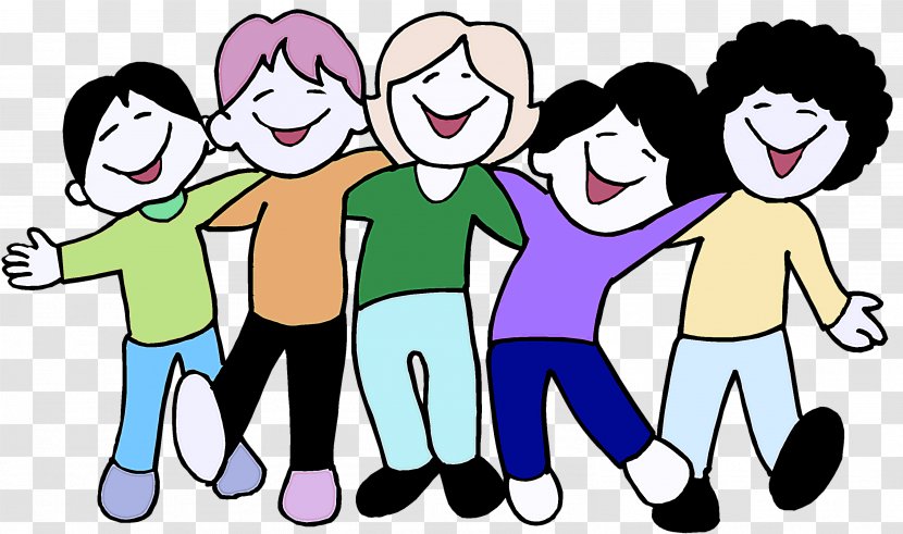 Social Group People Cartoon Youth Community - Friendship - Fun Interaction Transparent PNG