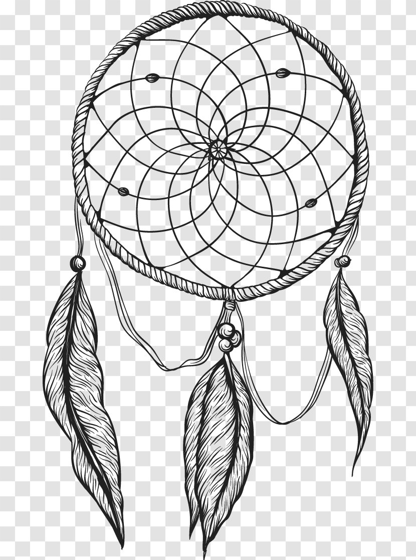 Dreamcatcher - Flower - Vector Painted Transparent PNG