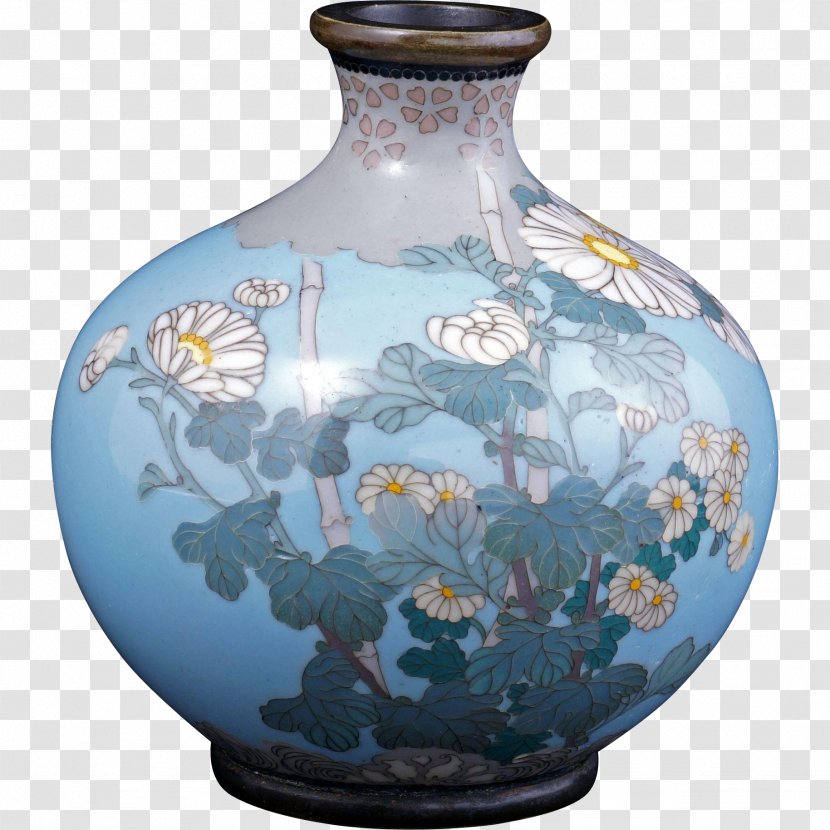 Porcelain Ceramic Vase Blue And White Pottery - Artifact Transparent PNG