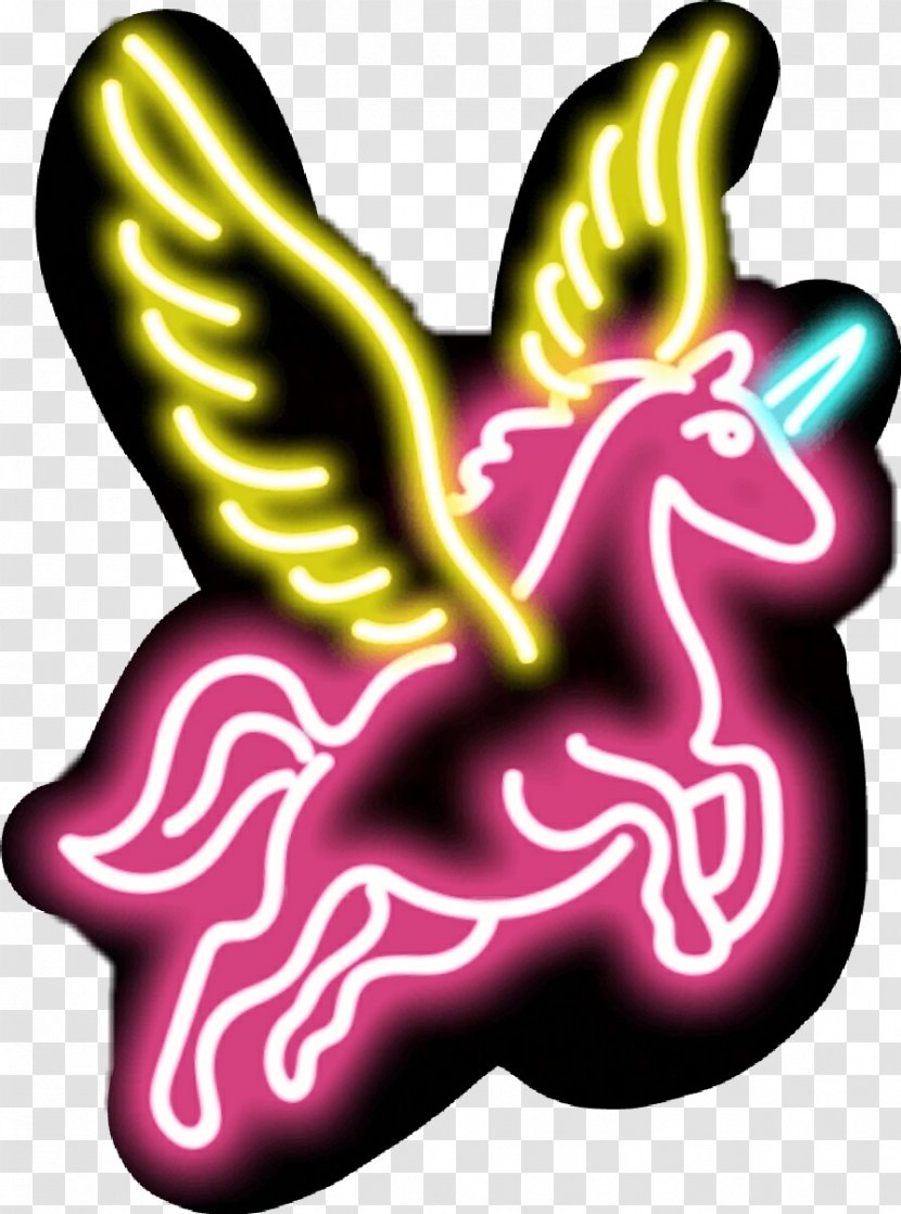 Desktop Wallpaper Neon Sign Image Unicorn - Symbol - King Transparent PNG