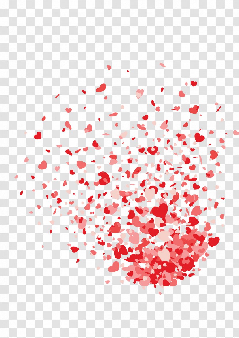 Valentine's Day Heart Gift - Watercolor - Divergent Petals Transparent PNG