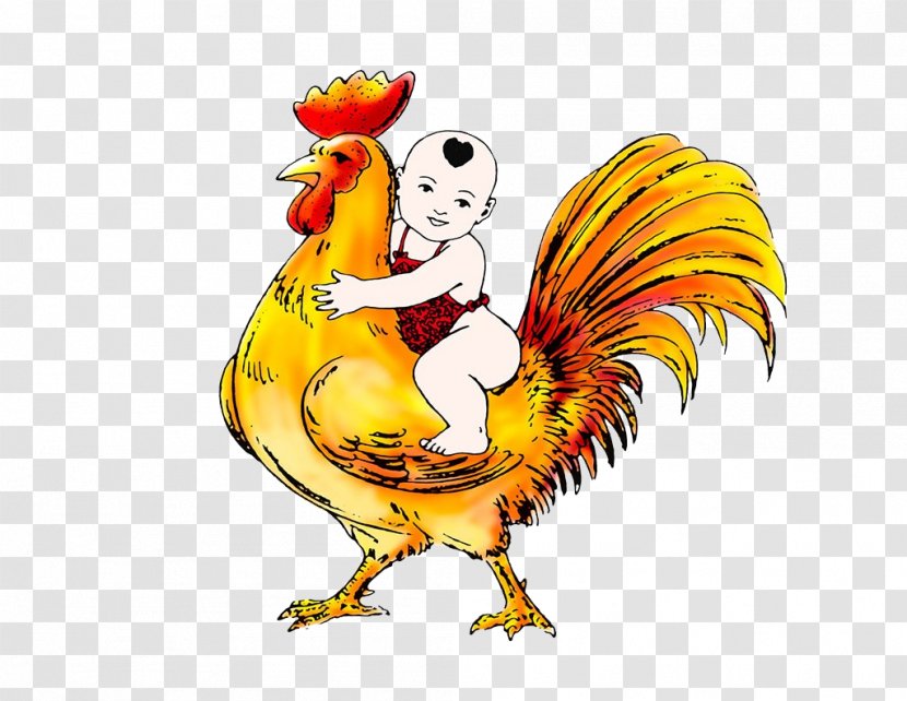 Chicken Cartoon Rooster - Doll Hold Transparent PNG