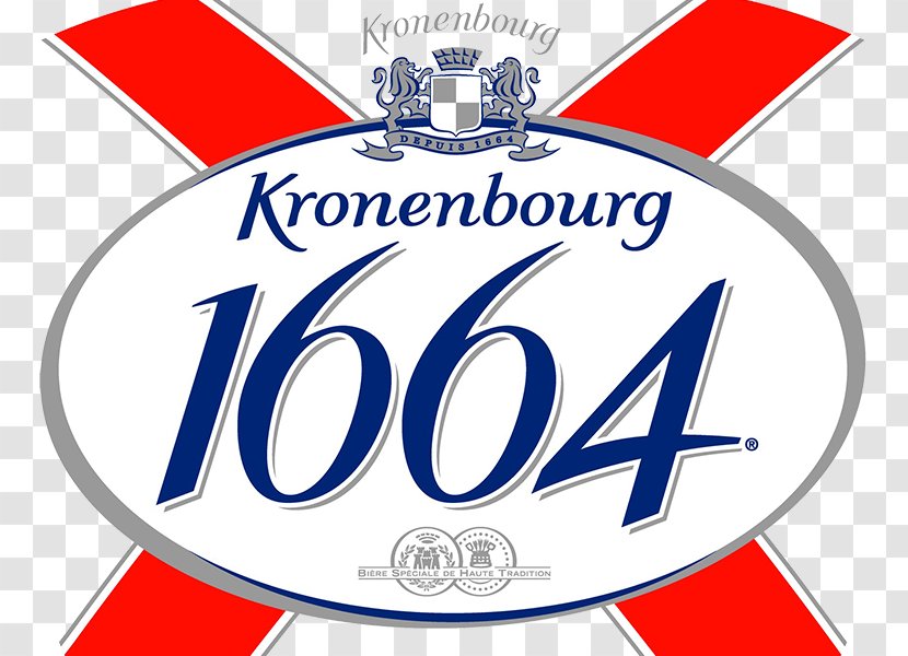 Kronenbourg Brewery Beer Blanc Logo 1664 - Brand Transparent PNG