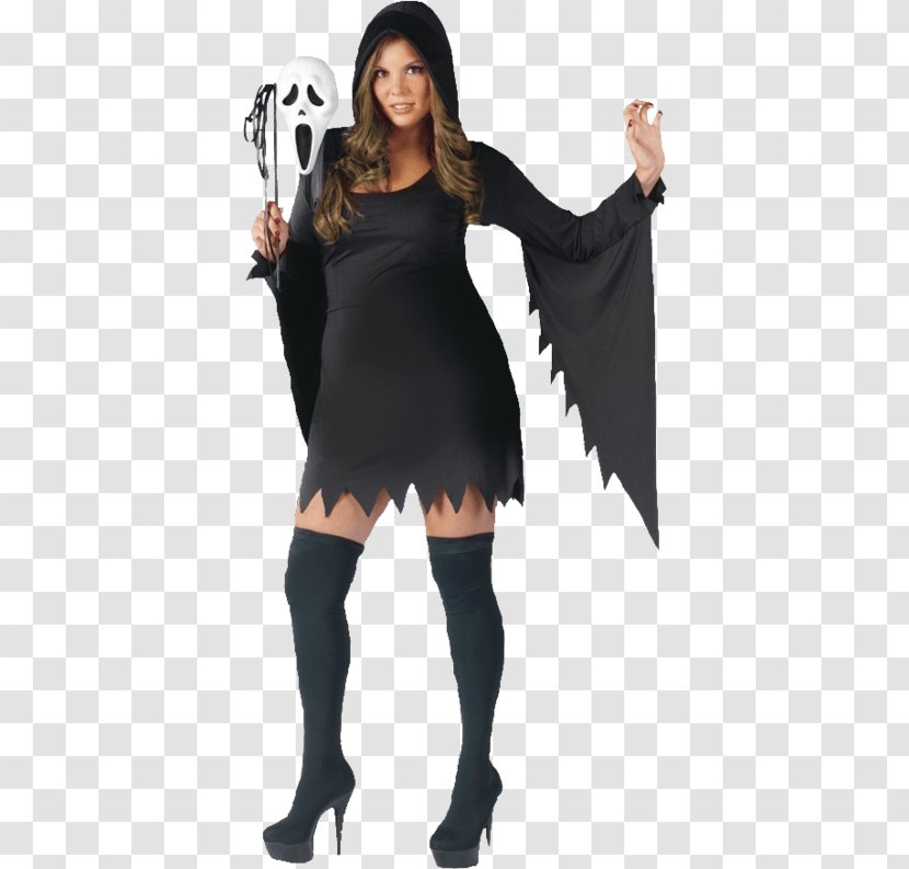 Ghostface Halloween Costume Woman Scream - Dress Transparent PNG