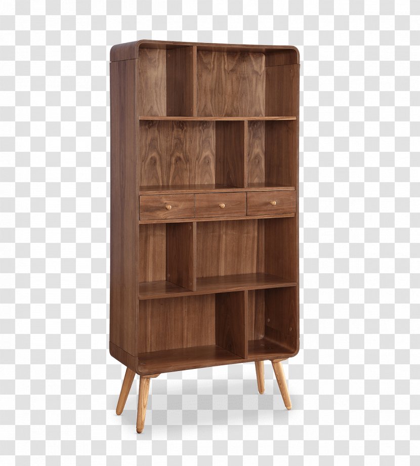 Furniture Table Shelf Bookcase Drawer - Hardwood Transparent PNG