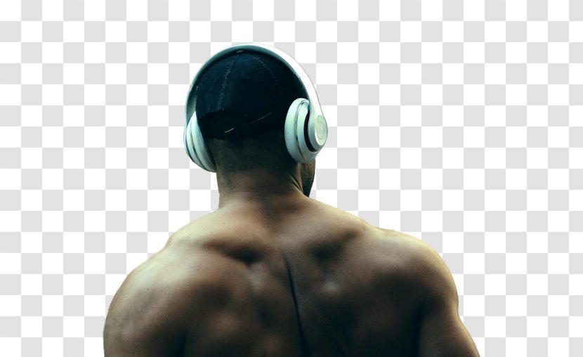 Exercise Muscle Weight Training Human Back Fitness Centre - Headphones - Bodybuilding Transparent PNG
