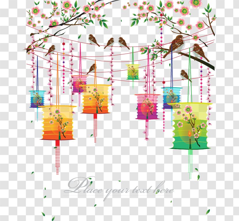 Wedding Invitation Paper Lantern Chinese New Year - Gift Transparent PNG