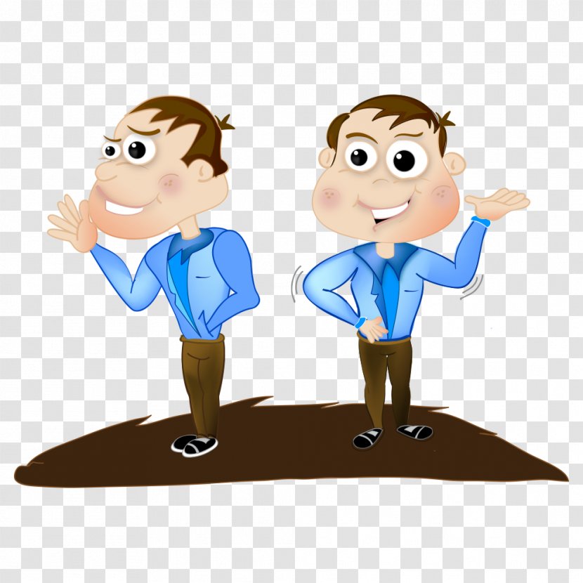 Cartoon Drawing - Smile - Business People Transparent PNG