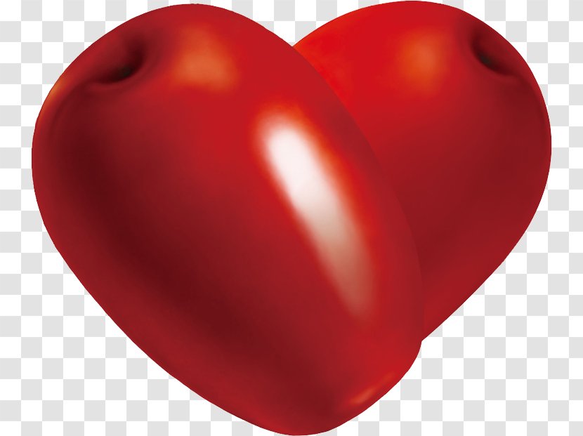 Plum Tomato Heart - Frame - Dates Element Transparent PNG