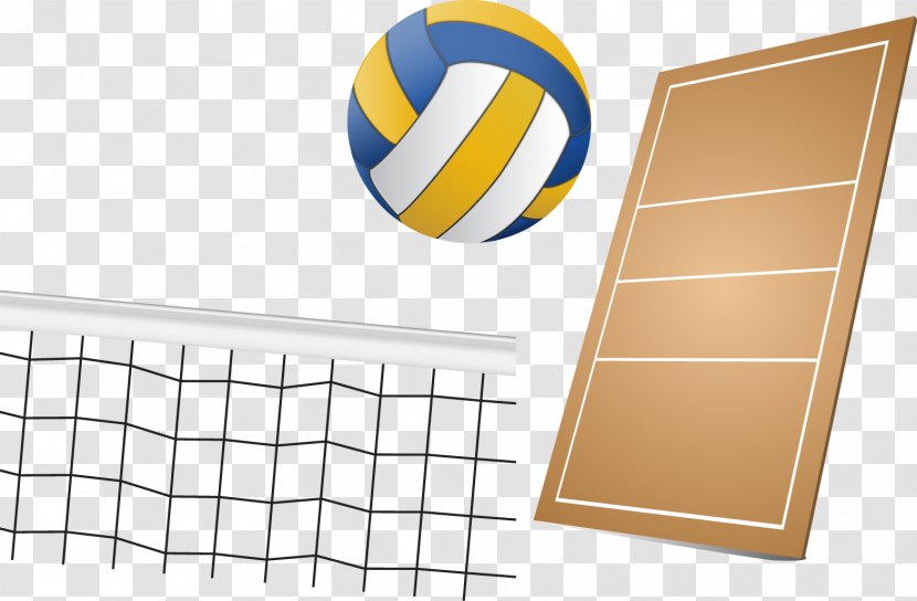Volleyball Net - Yellow Transparent PNG