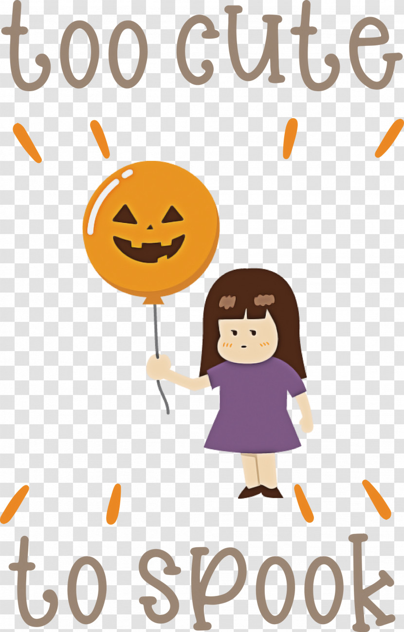 Halloween Too Cute To Spook Spook Transparent PNG