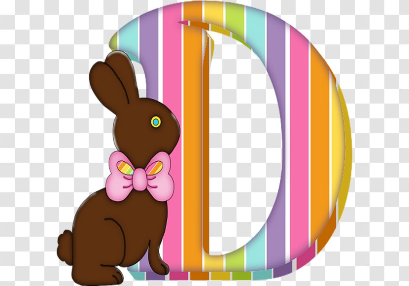 Easter Bunny Clip Art - Chocolate Letter D Transparent PNG