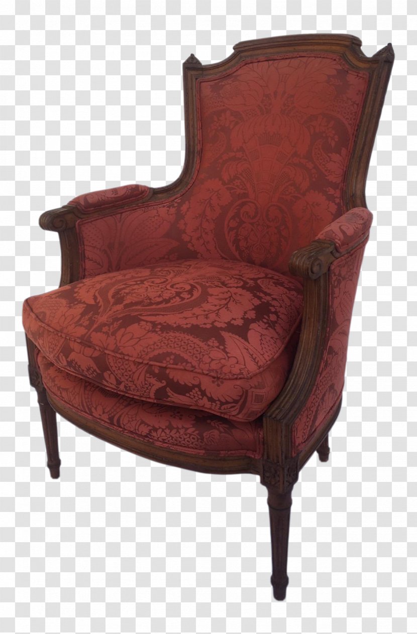 Club Chair Couch Antique Design Angle - Carving - Hardwood Transparent PNG