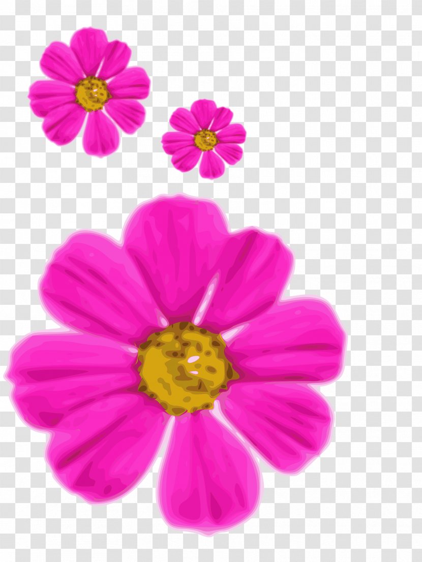 Pink Flowers Image File Formats Common Daisy - Purple Flower Transparent PNG
