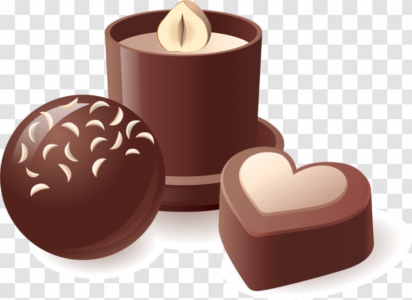 Chocolate Truffle Bar Cake Hot Praline - Food - Coffee Cartoon Transparent PNG