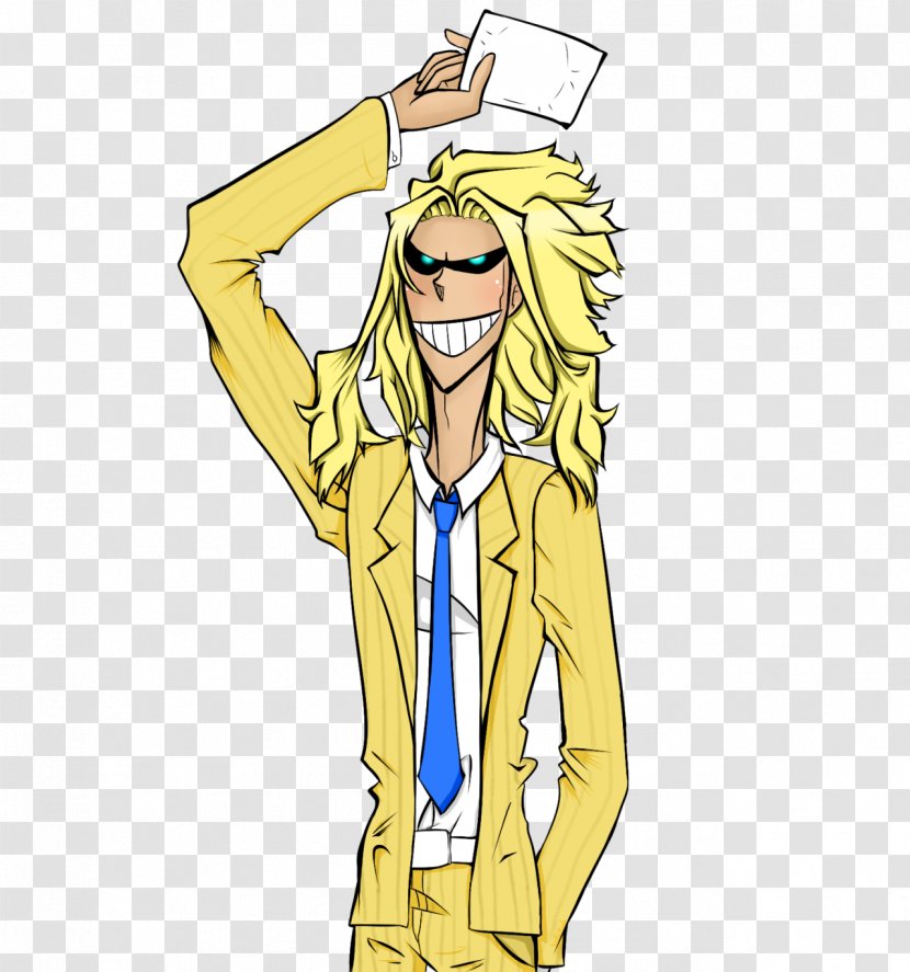 Clothing All Might Suit My Hero Academia Drawing - Cartoon - Waiting Transparent PNG