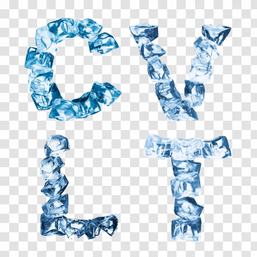 Letter Font Ice Image Design - E Transparent PNG