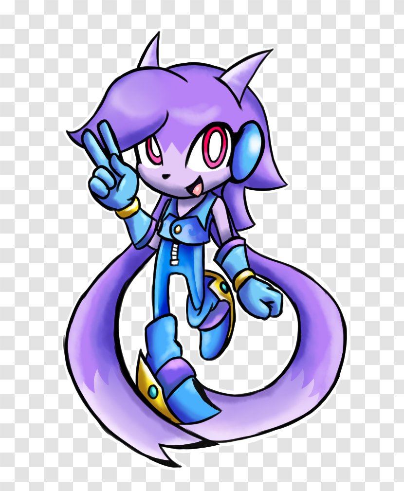 Freedom Planet Sonic The Hedgehog Lilac Purple - Organism - Cel Shading Transparent PNG