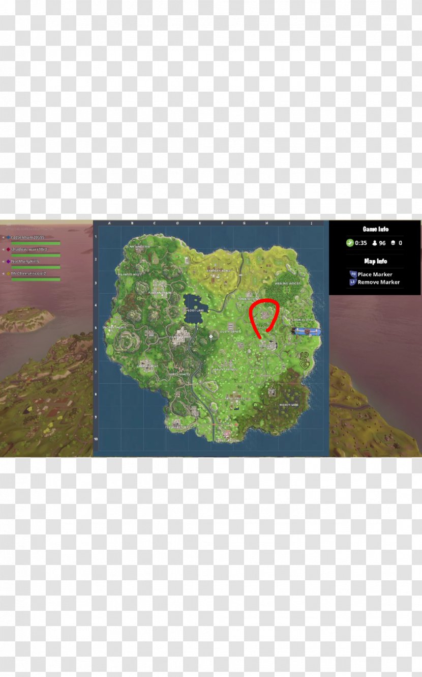 Fortnite Battle Royale PlayerUnknown's Battlegrounds Map Game - Treasure - Ready Player One Transparent PNG