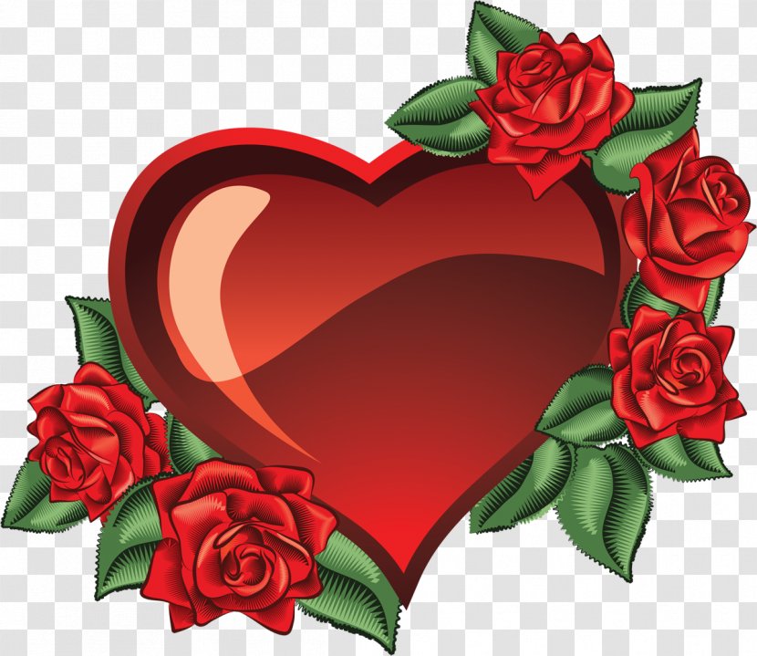 Heart Flower Desktop Wallpaper Clip Art - Photography - Valentines Day Transparent PNG