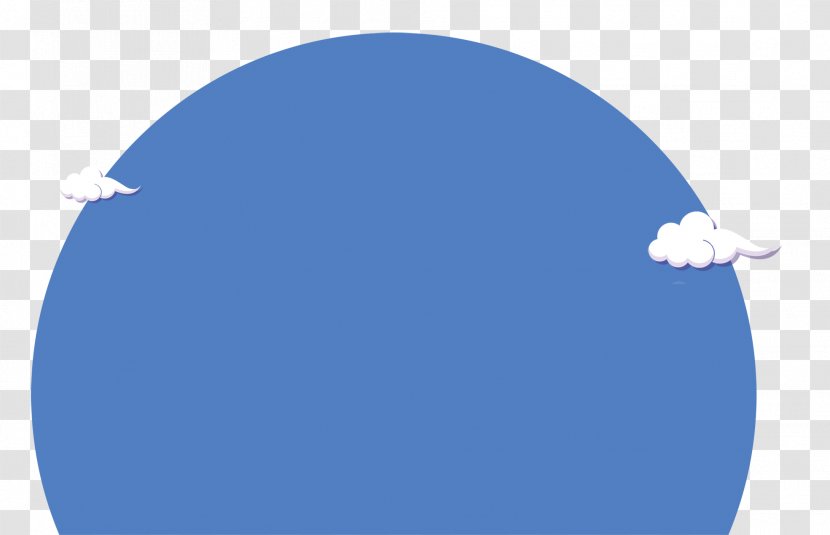 Blue - Daytime - Circle Clouds Transparent PNG