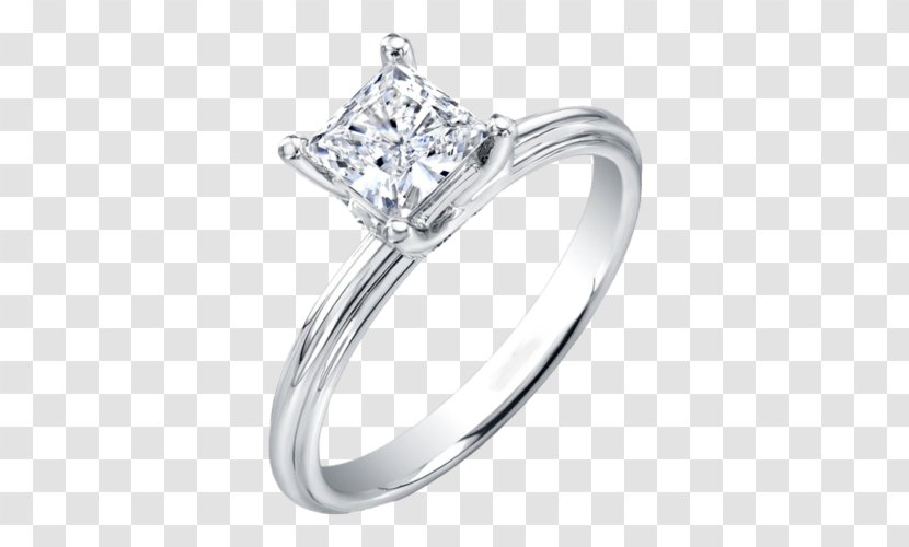 Diamond Engagement Ring Nail Polish - Silver - Cutting Transparent PNG