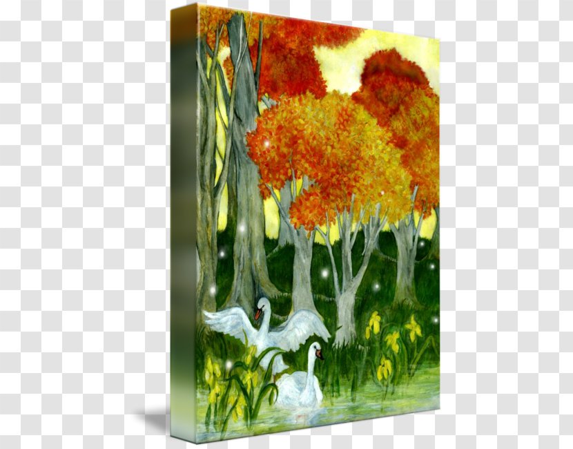 Modern Art Painting Acrylic Paint Picture Frames - Flora - Golden Autumn Transparent PNG