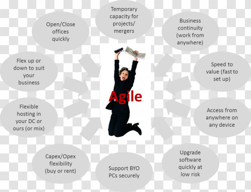 Agile Software Development Business Agility Virtual Desktop - Organization - Deal Transparent PNG